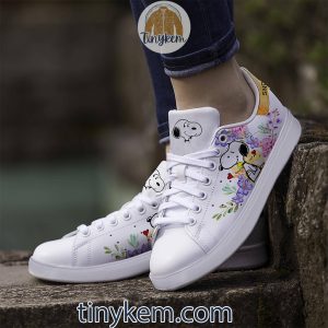 Snoopy Customized Leather Skate Shoes