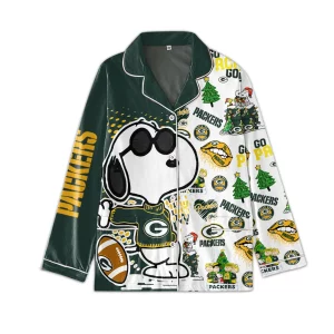 Snoopy Packers Pajamas Set: Go Pack Go