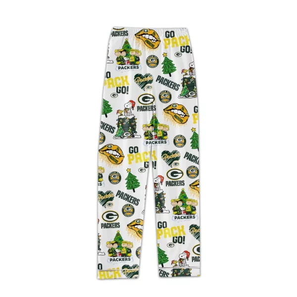 Snoopy Packers Pajamas Set: Go Pack Go