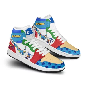Sonic Air Jordan 1 High Top Shoes