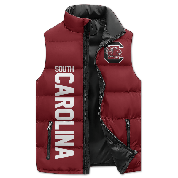 South Carolina Gamecocks Puffer Sleeveless Jacket: Drive For The Goal