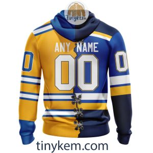 St Louis Blues Home Mix Reverse Retro Jersey Customized Hoodie Tshirt Sweatshirt2B3 XBtS6