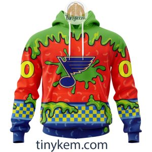 St. Louis Blues Customized Hoodie, Tshirt With White Winter Hunting Camo Design