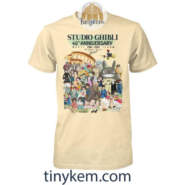 Studio Ghibli 40th Annivesary 1984-2024 Tshirt