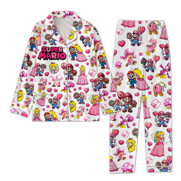 Super Mario Valentine Pajamas Set
