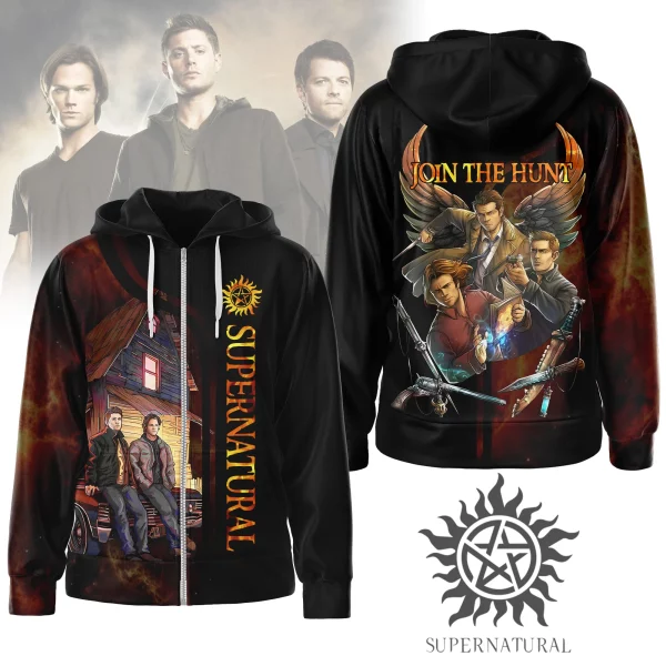 Supernatural Zipper Hoodie: Join The Hunt