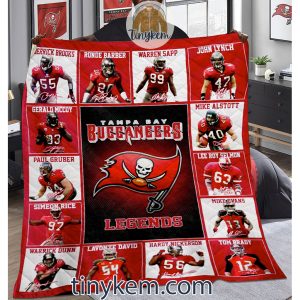 Tampa Bay Buccaneers All Time Legends Fleece Blanket