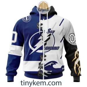 Tampa Bay Lightning Home Mix Reverse Retro Jersey Customized Hoodie Tshirt Sweatshirt2B2 XYGDj