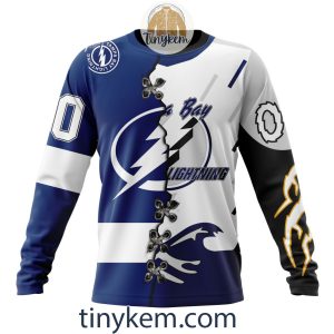 Tampa Bay Lightning Home Mix Reverse Retro Jersey Customized Hoodie Tshirt Sweatshirt2B4 K0g4O