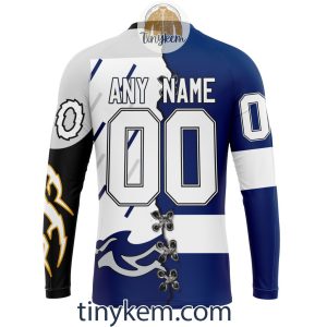 Tampa Bay Lightning Home Mix Reverse Retro Jersey Customized Hoodie Tshirt Sweatshirt2B5 VYLAw