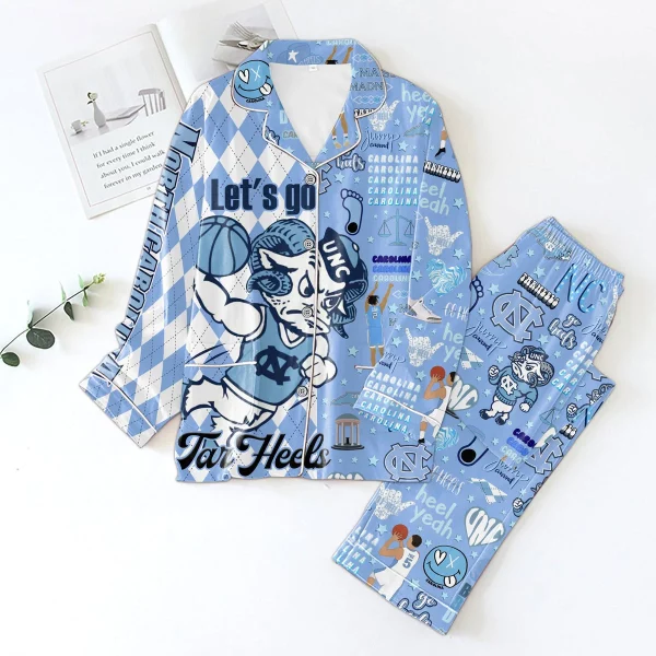 Tar Heels Basketball Icons Bundle Pajamas Set