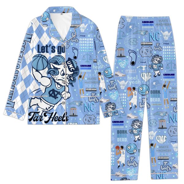 Tar Heels Basketball Icons Bundle Pajamas Set