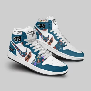 Tate McRae Customized Air Jordan 1 High Top Shoes2B2 MbTqN