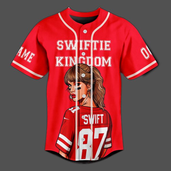 Taylor Swift Chiefs Customized Baseball Jersey: Swiftie Kingdom