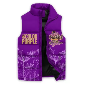 The Color Purple Puffer Sleeveless Jacket Brave Like Celie2B3 BSjld