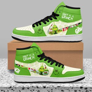 The Grinch Air Jordan 1 High Top Shoes