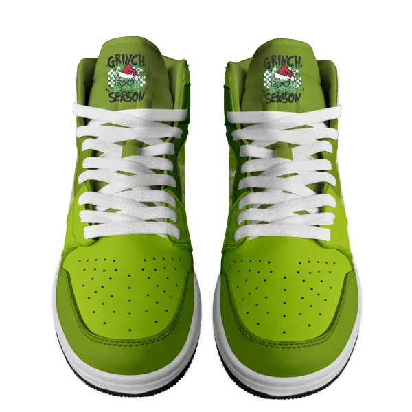 The Grinch Customized Air Jordan 1 High Top Shoes