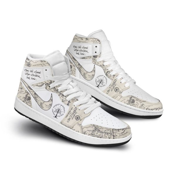 The Lord of the Rings Custom Air Jordan 1 High Top Shoes