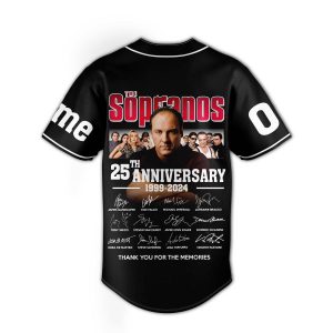 The Sopranos 25th Anniversary 1999 2024 Customized Baseball Jersey2B3 5Xqqf