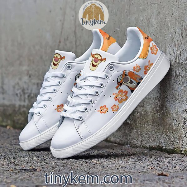Tigger Customized Leather Skate Shoes