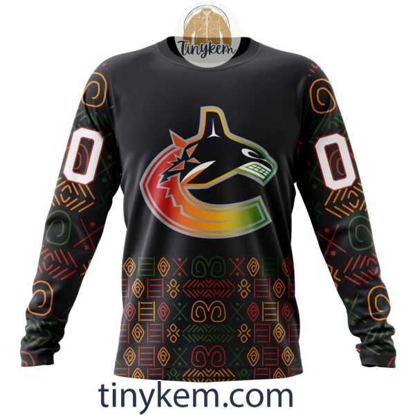 Vancouver Canucks Black History Month Customized Hoodie, Tshirt, Sweatshirt