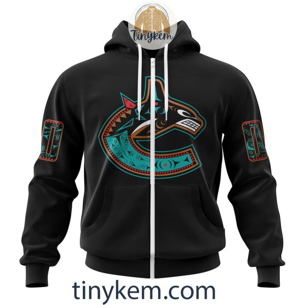 Vancouver Canucks Customized Hoodie, Tshirt, Sweatshirt With Special First Nation Design