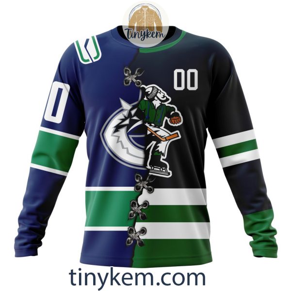 Vancouver Canucks Home Mix Reverse Retro Jersey Customized Hoodie, Tshirt, Sweatshirt