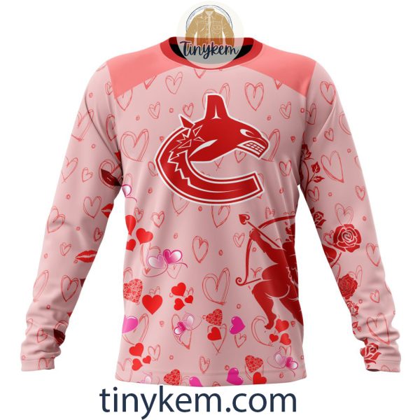 Vancouver Canucks Valentine Customized Hoodie, Tshirt, Sweatshirt