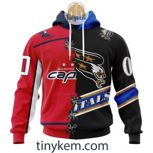 Washington Capitals Customized St.Patrick’s Day Design Vneck Long Sleeve Hockey Jersey