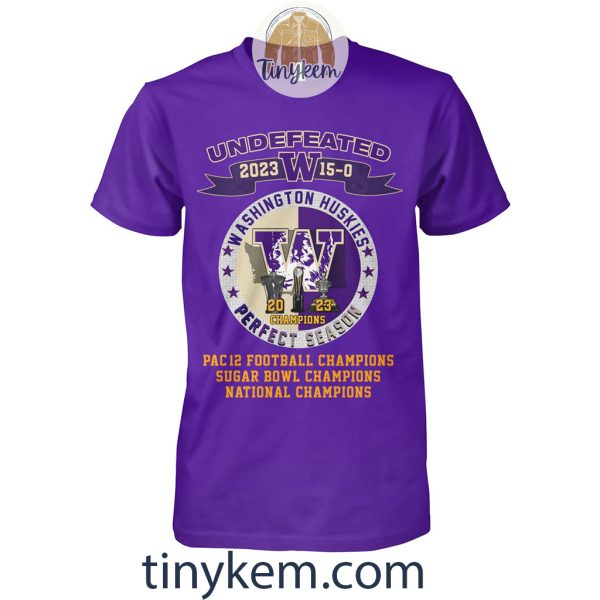 Washington Huskies 2023 Perfect Season Shirt: Celebrate the National Champions