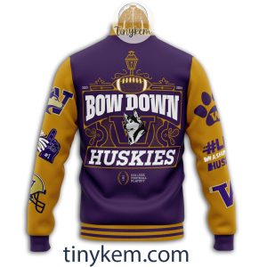 Washington Huskies Customized Baseball Jacket College Football Champions 20242B3 ElXXJ