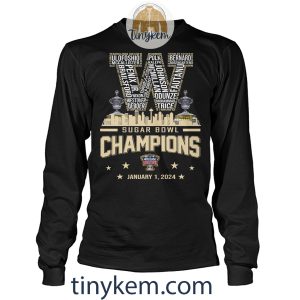 Washington Huskies Sugar Bowl Champions 2024 Shirt Two Sides Printed2B7 7NOJc