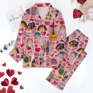Willie Nelson Valentine Pajamas Set
