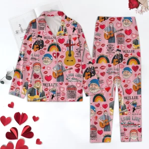 Willie Nelson Valentine Pajamas Set2B2 xmiNi