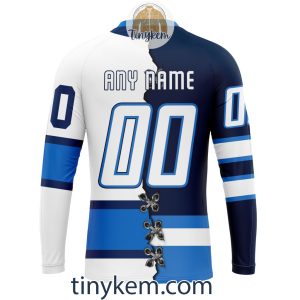 Winnipeg Jets Home Mix Reverse Retro Jersey Customized Hoodie Tshirt Sweatshirt2B5 oNAlo