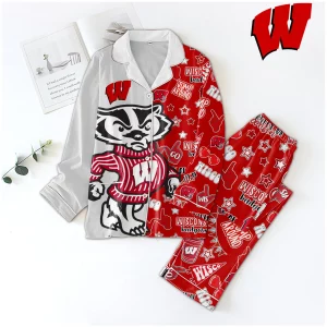Wisconsin Badgers Basketball Pajamas Set