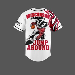 Wisconsin Badgers Customized Baseball Jersey2B3 Y3uIc