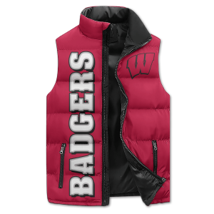 Wisconsin Badgers Puffer Sleeveless Jacket: Make Them Believe
