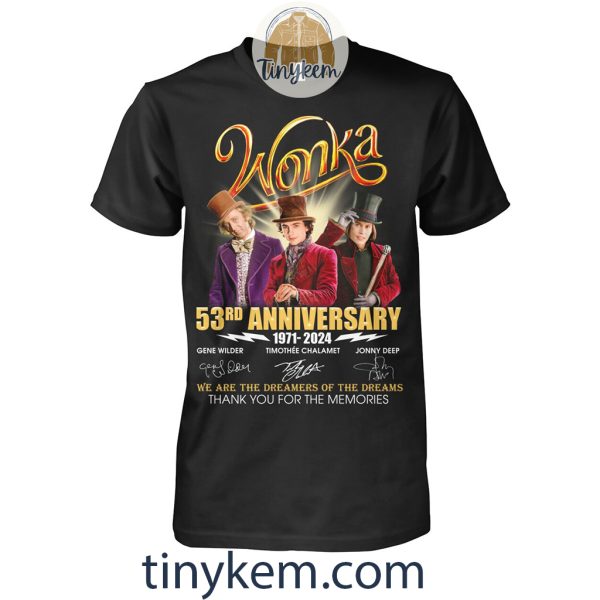 Wonka 53rd Anniversary 1971-2024 Shirt