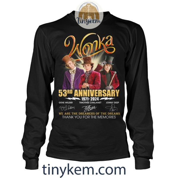 Wonka 53rd Anniversary 1971-2024 Shirt