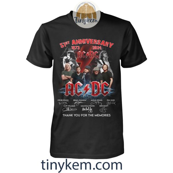 ACDC 51st Anniversary 1973-2024 Shirt