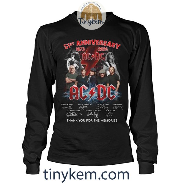 ACDC 51st Anniversary 1973-2024 Shirt