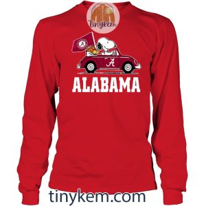 Alabama Basketball With Snoopy Driving Car Tshirt2B4 ipqiO