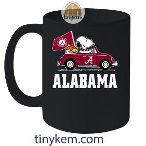 Alabama Basketball With Snoopy Driving Car Tshirt2B5 irBPW