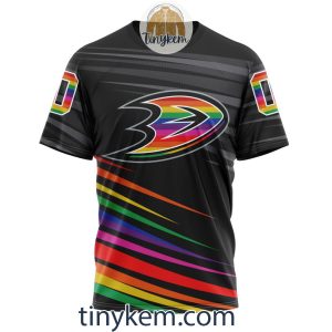 Anaheim Ducks With LGBT Pride Design Tshirt Hoodie Sweatshirt2B6 WvKhw