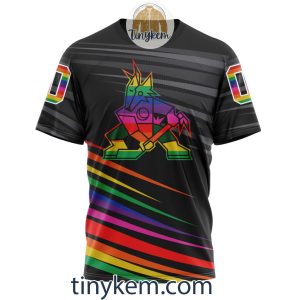 Arizona Coyotes With LGBT Pride Design Tshirt Hoodie Sweatshirt2B6 jlkkZ