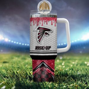Atlanta Falcons Personalized 40Oz Tumbler With Glitter Printed Style 2B4 Rsde1