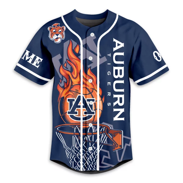 Auburn Tigers Customized Baseball Jersey: All Orange