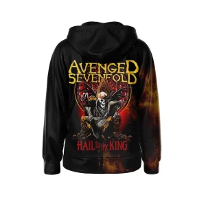 Avenged Sevenfold Zipper Hoodie Hail To The King2B3 hMD0Y