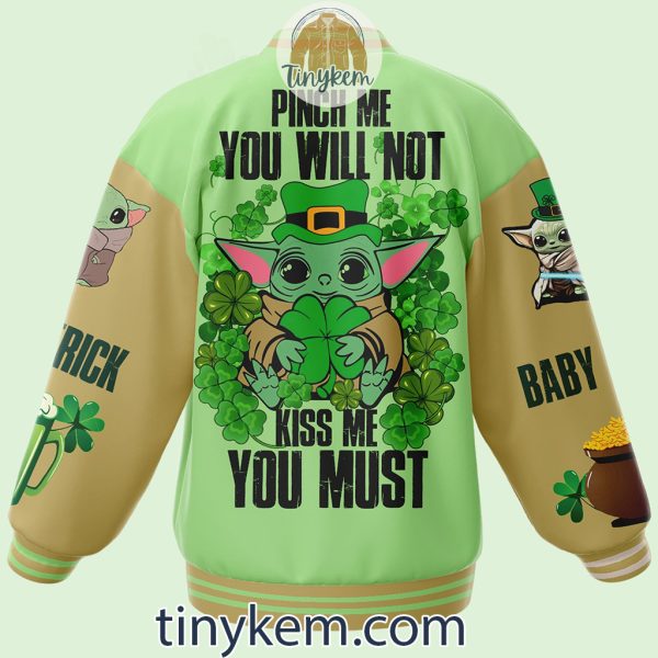 Baby Yoda Patrick Day Baseball Jacket